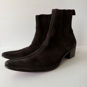 Jeffrey West ‘Muse’ Brown Suede Western Boots Size 9
